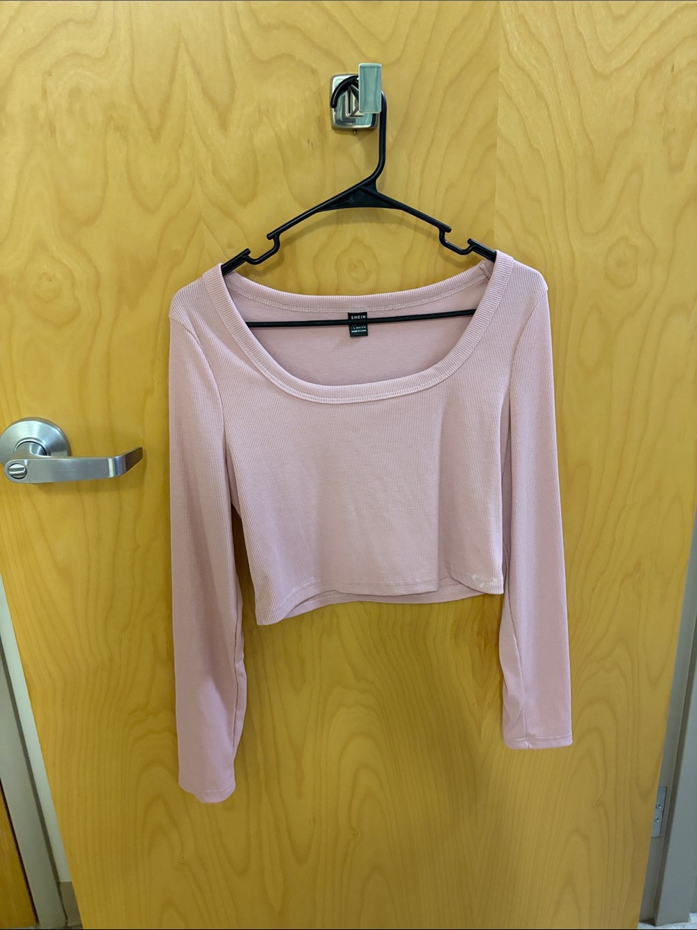 SHEIN Long-Sleeve Cropped Top